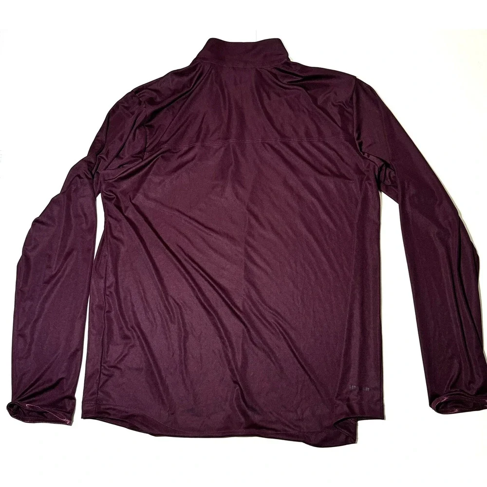Texas A&M Aggies Adidas 1/4 Zip Long Sleeve Knit Shirt Men's Size Large
